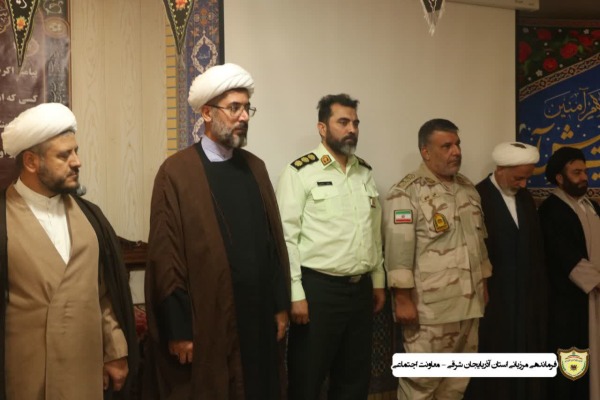 مراسم تودیع و معارفه رئیس عقیدتی سیاسی فرماندهی مرزبانی استان آذربایجانشرقی